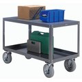 Global Equipment Portable Steel Table, 2 Shelves, 30"Wx48"Lx33-1/2"H, 1200 Lbs. Cap. 579232